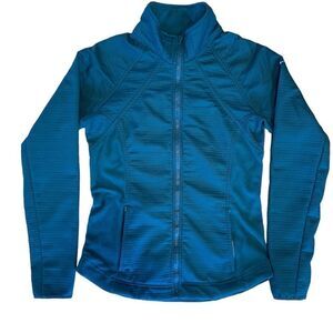 Nike Fit Therma Full Zip Athletic Running Jacket blue medium